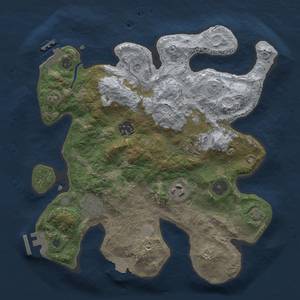 Thumbnail Rust Map: Procedural Map, Size: 3000, Seed: 4574573, 12 Monuments