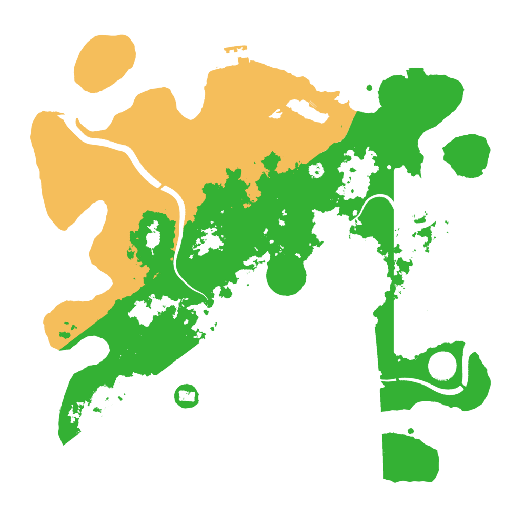 Biome Rust Map: Procedural Map, Size: 3500, Seed: 1088487002