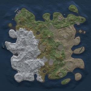 Thumbnail Rust Map: Procedural Map, Size: 3800, Seed: 774547779, 18 Monuments