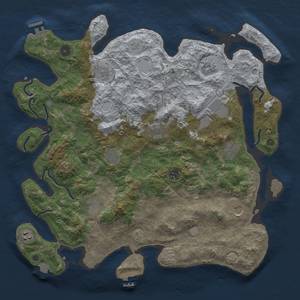 Thumbnail Rust Map: Procedural Map, Size: 4200, Seed: 386483152, 19 Monuments