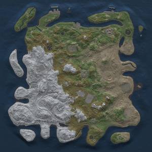 Thumbnail Rust Map: Procedural Map, Size: 4250, Seed: 36257196, 18 Monuments