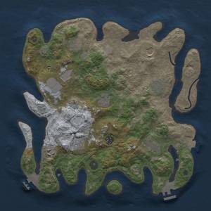 Thumbnail Rust Map: Procedural Map, Size: 3500, Seed: 356476649, 16 Monuments