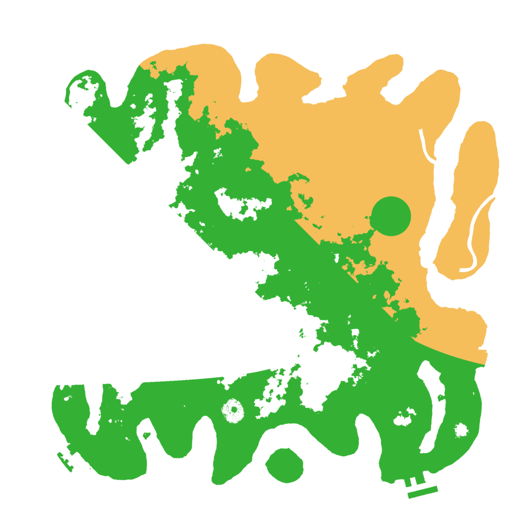 Biome Rust Map: Procedural Map, Size: 3500, Seed: 356476649