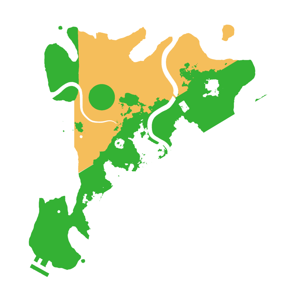 Biome Rust Map: Procedural Map, Size: 3000, Seed: 22424