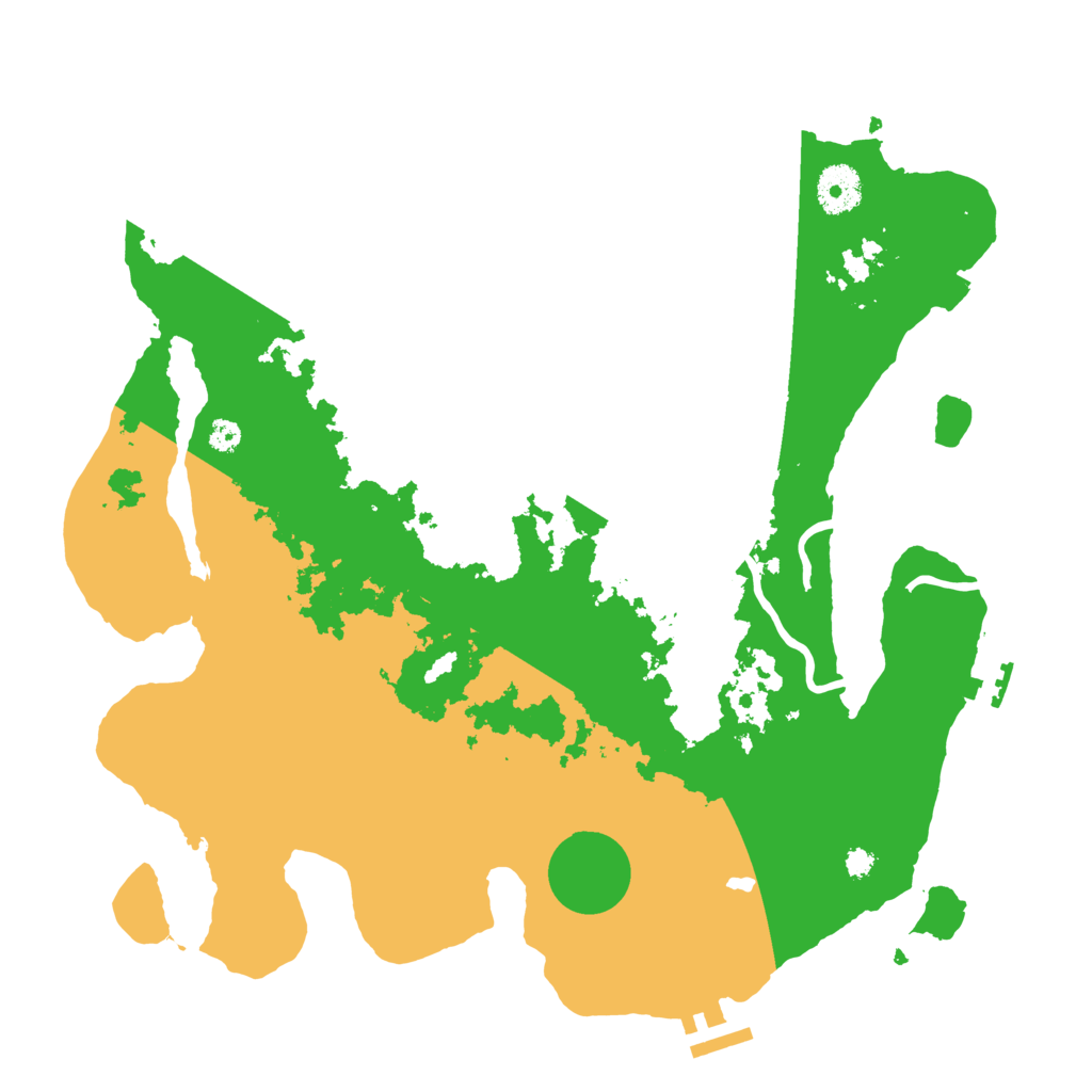 Biome Rust Map: Procedural Map, Size: 3500, Seed: 1279943345