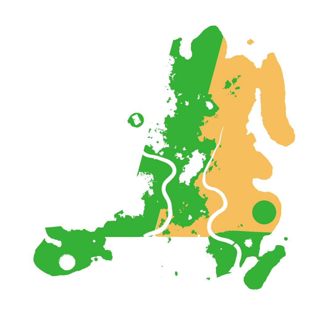 Biome Rust Map: Procedural Map, Size: 3500, Seed: 443582152