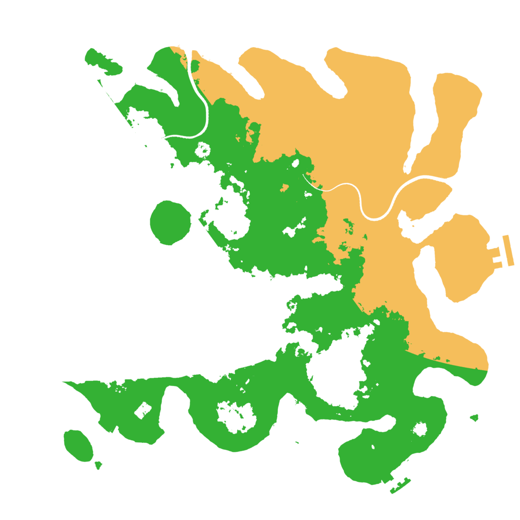 Biome Rust Map: Procedural Map, Size: 3400, Seed: 945042