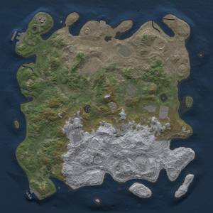 Thumbnail Rust Map: Procedural Map, Size: 4250, Seed: 602932365, 19 Monuments