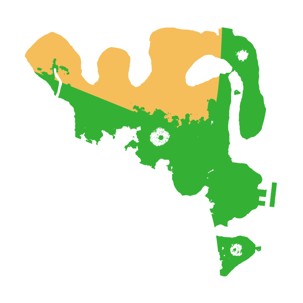 Biome Rust Map: Procedural Map, Size: 2500, Seed: 45674672