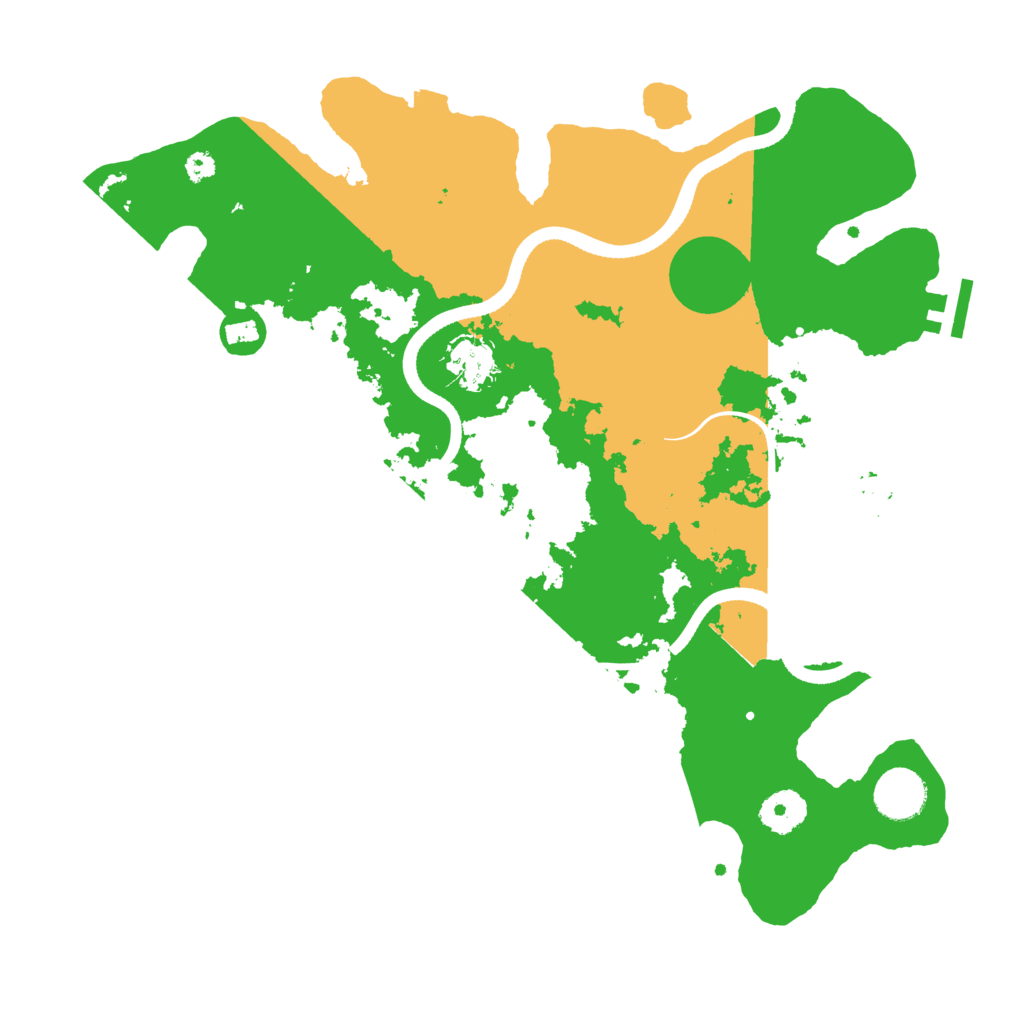 Biome Rust Map: Procedural Map, Size: 3500, Seed: 409049