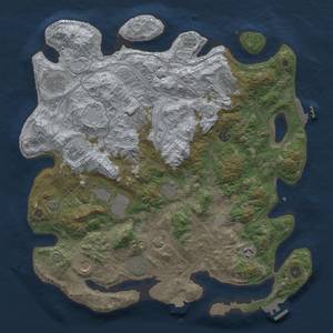 Thumbnail Rust Map: Procedural Map, Size: 4250, Seed: 961071141, 19 Monuments