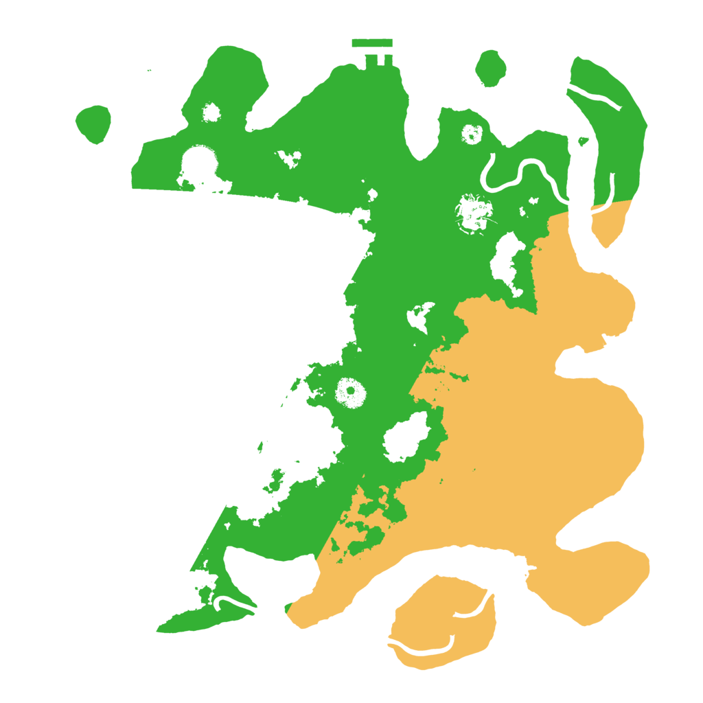 Biome Rust Map: Procedural Map, Size: 3500, Seed: 161136572