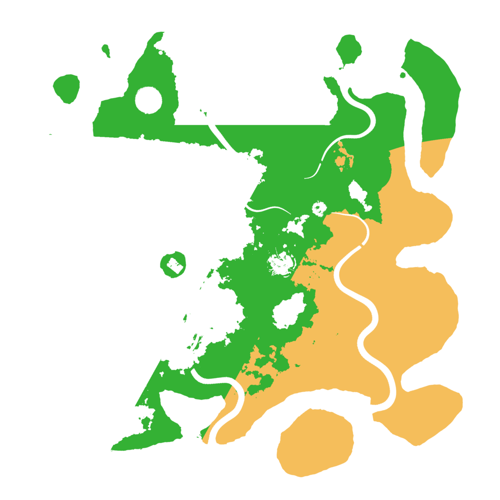 Biome Rust Map: Procedural Map, Size: 3500, Seed: 161136572