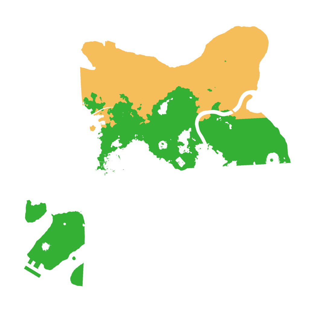 Biome Rust Map: Procedural Map, Size: 3500, Seed: 1995491962
