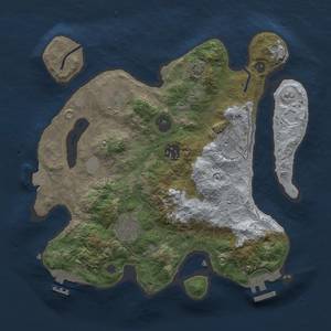 Thumbnail Rust Map: Procedural Map, Size: 3000, Seed: 3465734, 11 Monuments