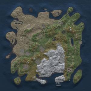 Thumbnail Rust Map: Procedural Map, Size: 3800, Seed: 260626785, 18 Monuments