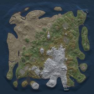 Thumbnail Rust Map: Procedural Map, Size: 4250, Seed: 601197208, 19 Monuments