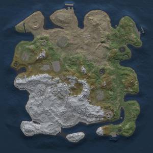 Thumbnail Rust Map: Procedural Map, Size: 3750, Seed: 984601, 19 Monuments