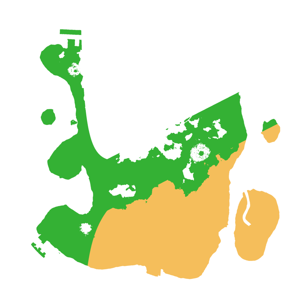 Biome Rust Map: Procedural Map, Size: 2500, Seed: 1586544950