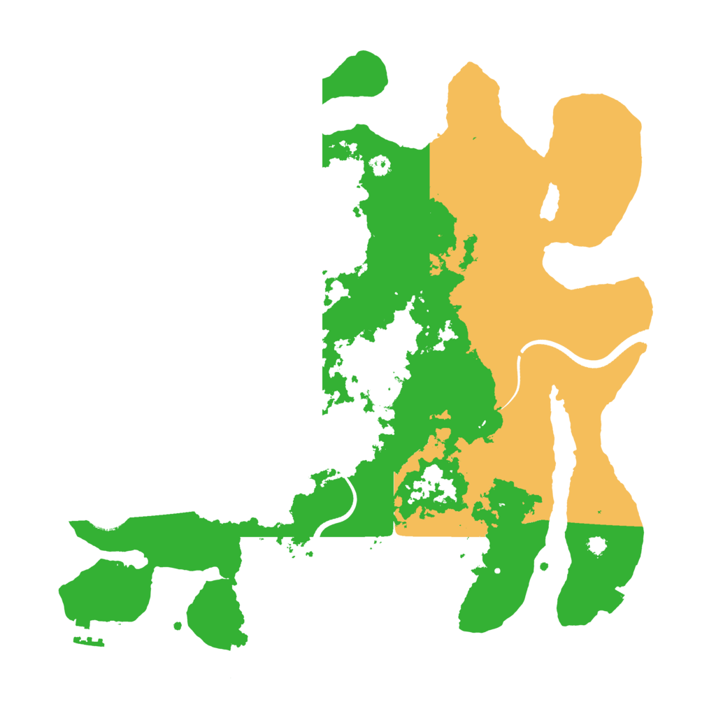 Biome Rust Map: Procedural Map, Size: 3500, Seed: 187952058