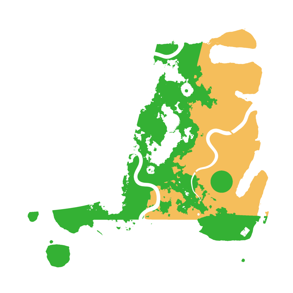 Biome Rust Map: Procedural Map, Size: 3500, Seed: 573520700