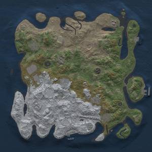 Thumbnail Rust Map: Procedural Map, Size: 3850, Seed: 908185249, 18 Monuments