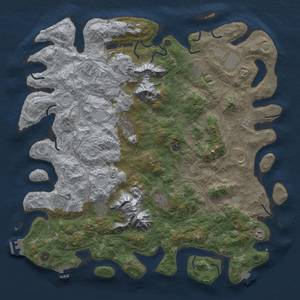 Thumbnail Rust Map: Procedural Map, Size: 5000, Seed: 429571604, 19 Monuments