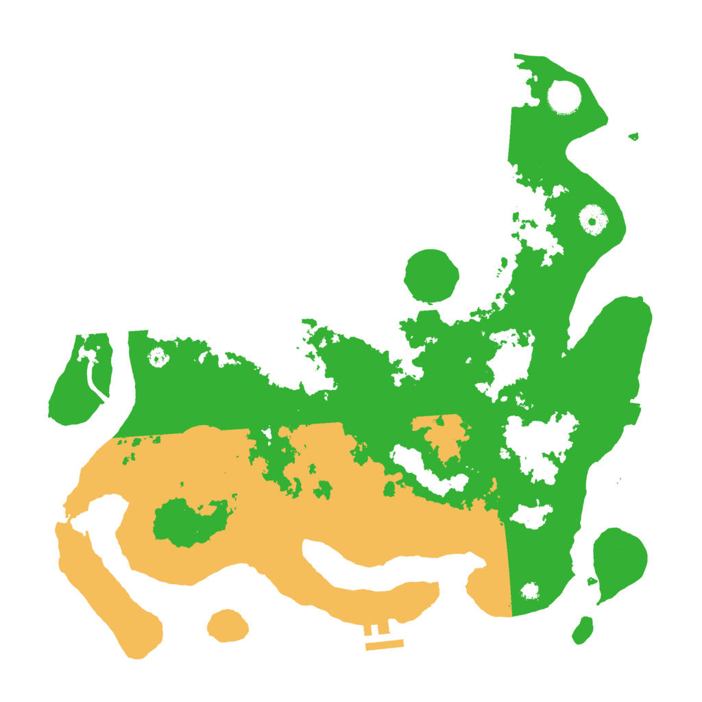 Biome Rust Map: Procedural Map, Size: 3700, Seed: 998114