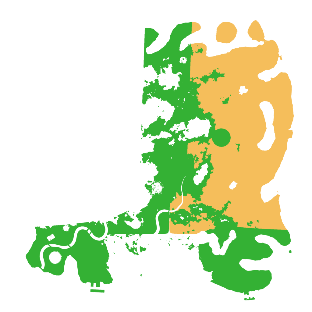 Biome Rust Map: Procedural Map, Size: 4500, Seed: 262670289