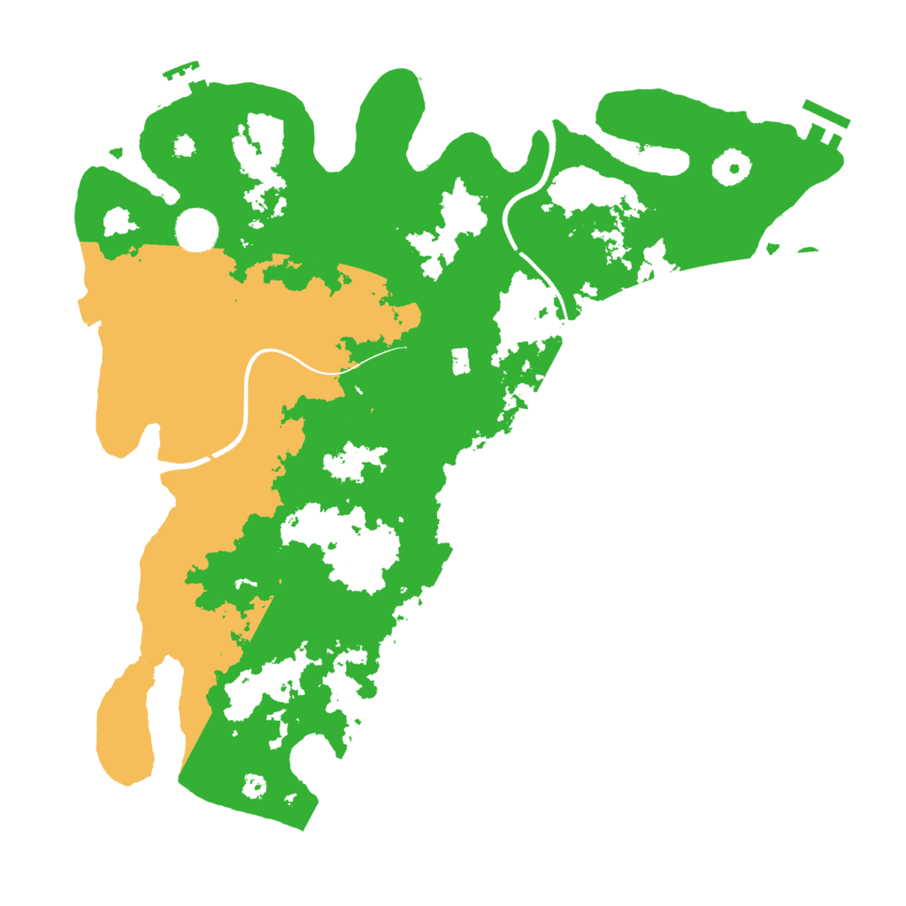 Biome Rust Map: Procedural Map, Size: 3700, Seed: 255986684