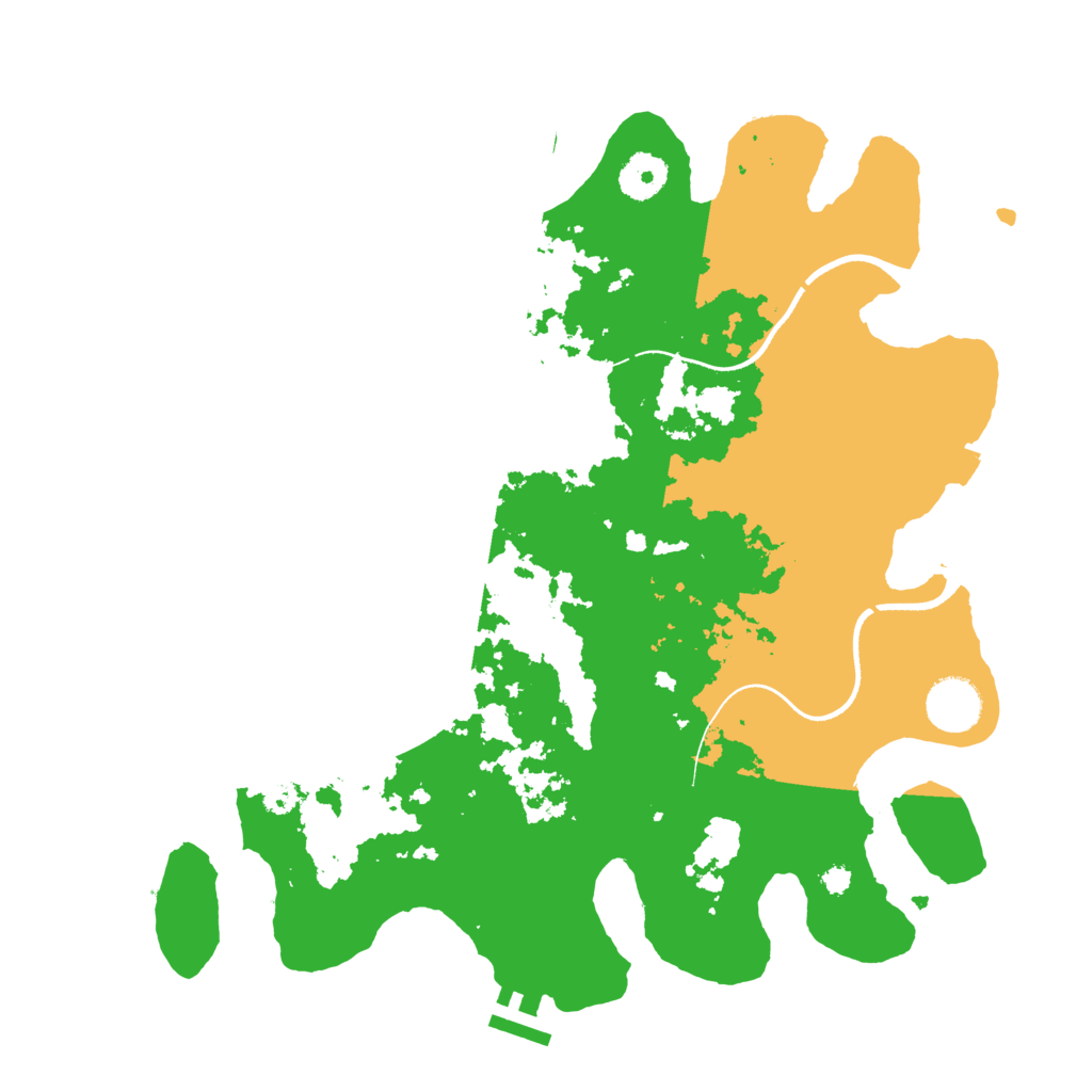 Biome Rust Map: Procedural Map, Size: 3500, Seed: 1087201077