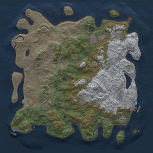 Thumbnail Rust Map: Procedural Map, Size: 4500, Seed: 288011220, 19 Monuments