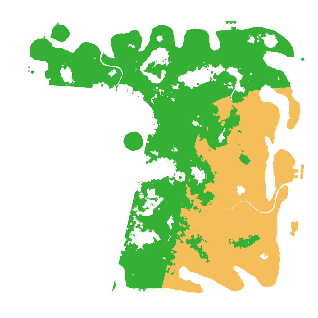 Biome Rust Map: Procedural Map, Size: 4500, Seed: 1840367729