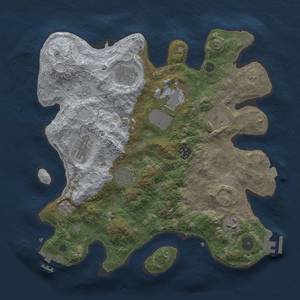 Thumbnail Rust Map: Procedural Map, Size: 3500, Seed: 42112, 16 Monuments