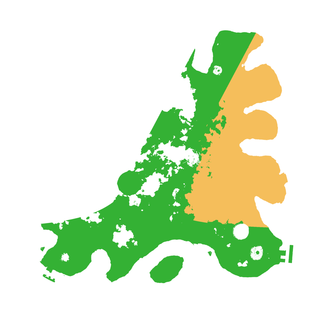 Biome Rust Map: Procedural Map, Size: 3500, Seed: 42112