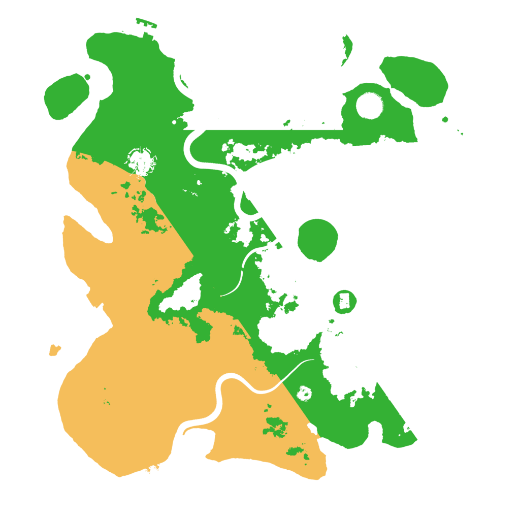 Biome Rust Map: Procedural Map, Size: 3600, Seed: 628827358