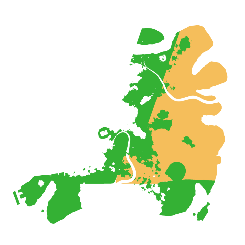 Biome Rust Map: Procedural Map, Size: 3600, Seed: 990305