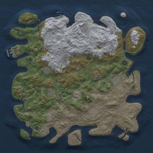 Thumbnail Rust Map: Procedural Map, Size: 4500, Seed: 235622, 19 Monuments