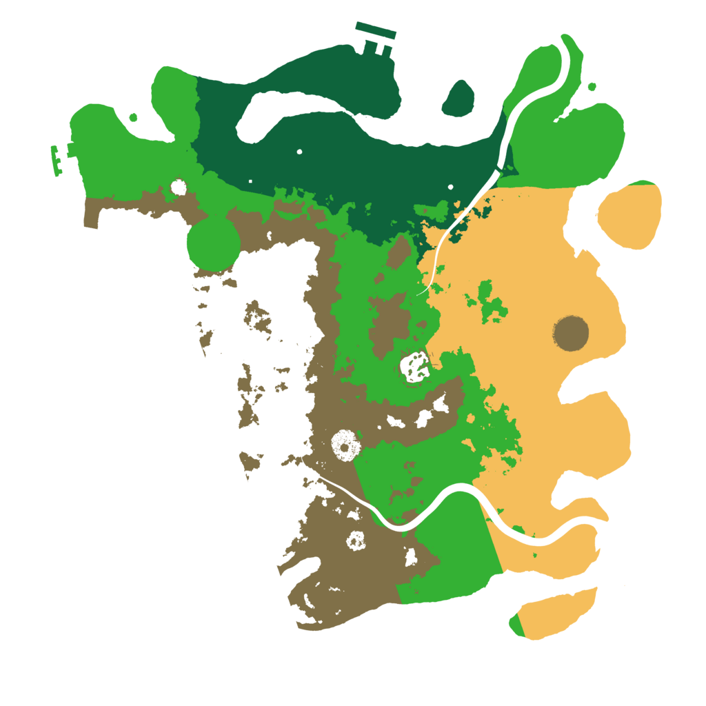 Biome Rust Map: Procedural Map, Size: 3500, Seed: 1060237280