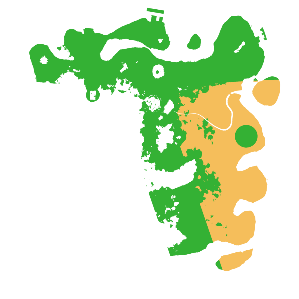 Biome Rust Map: Procedural Map, Size: 3500, Seed: 1060237280