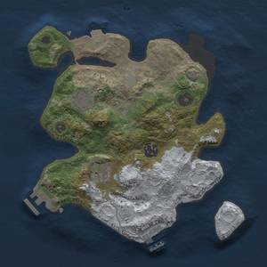 Thumbnail Rust Map: Procedural Map, Size: 2700, Seed: 140462257, 10 Monuments