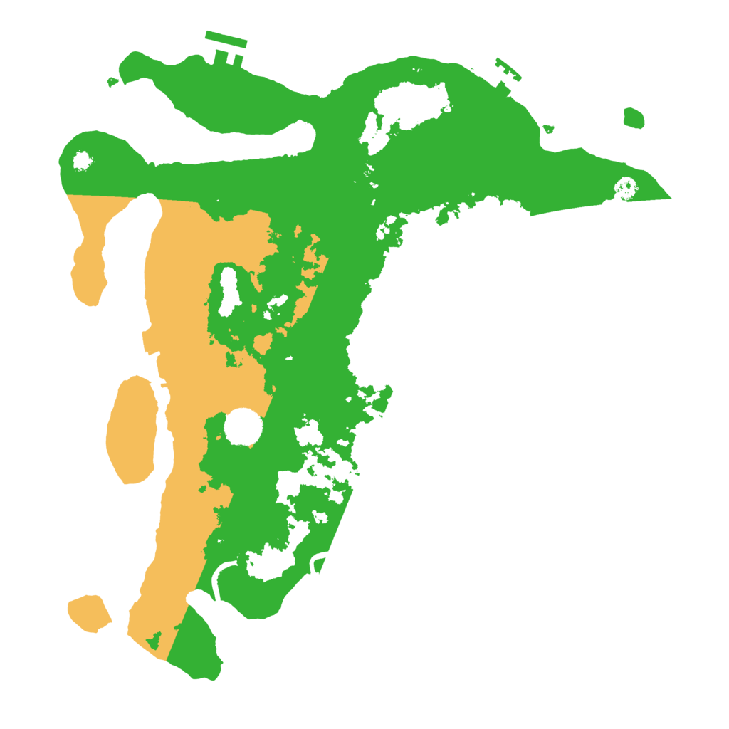 Biome Rust Map: Procedural Map, Size: 3500, Seed: 444904989