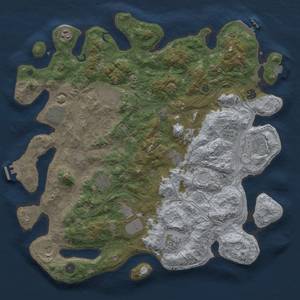 Thumbnail Rust Map: Procedural Map, Size: 4500, Seed: 1371960389, 19 Monuments