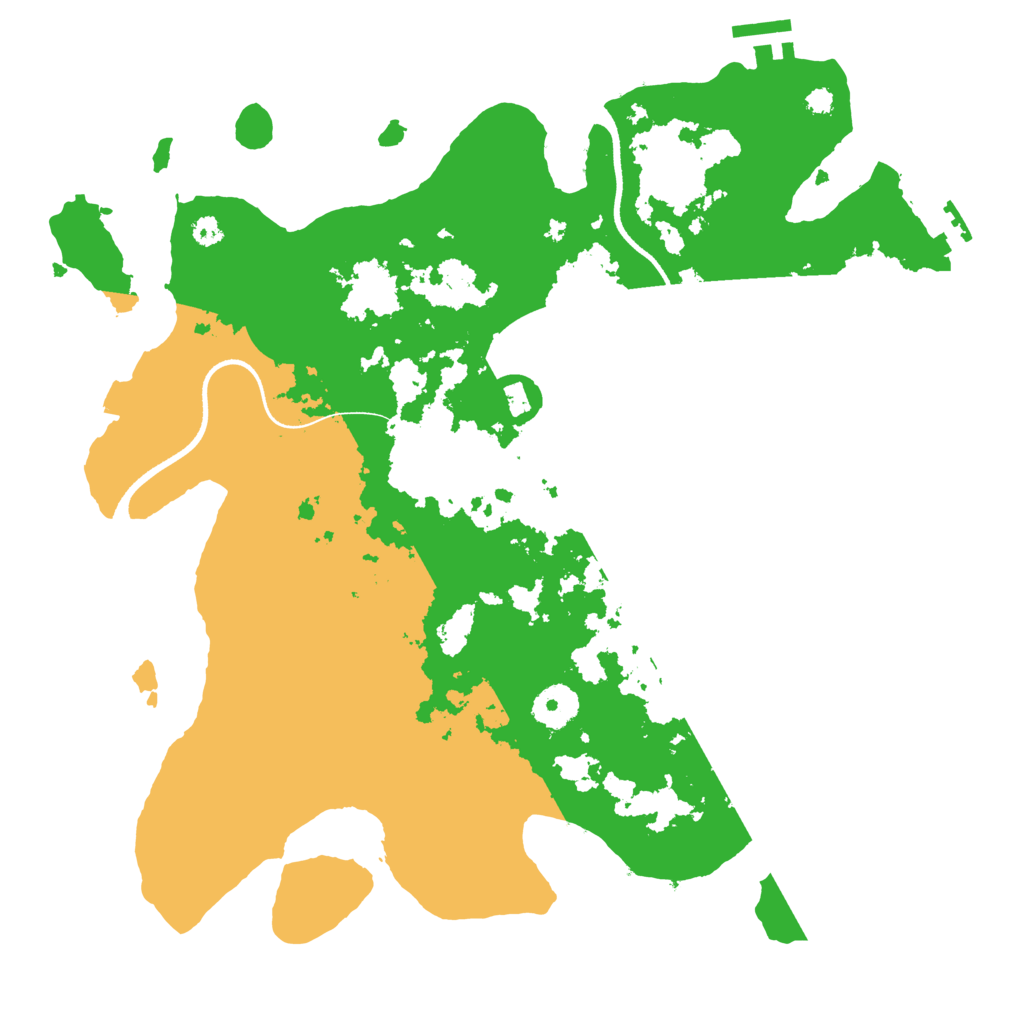 Biome Rust Map: Procedural Map, Size: 3500, Seed: 27500