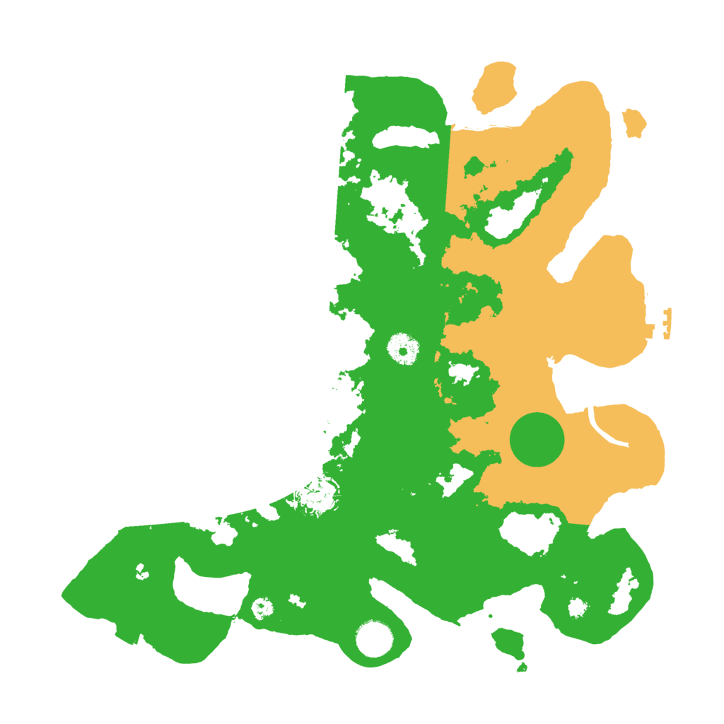 Biome Rust Map: Procedural Map, Size: 3500, Seed: 459323101