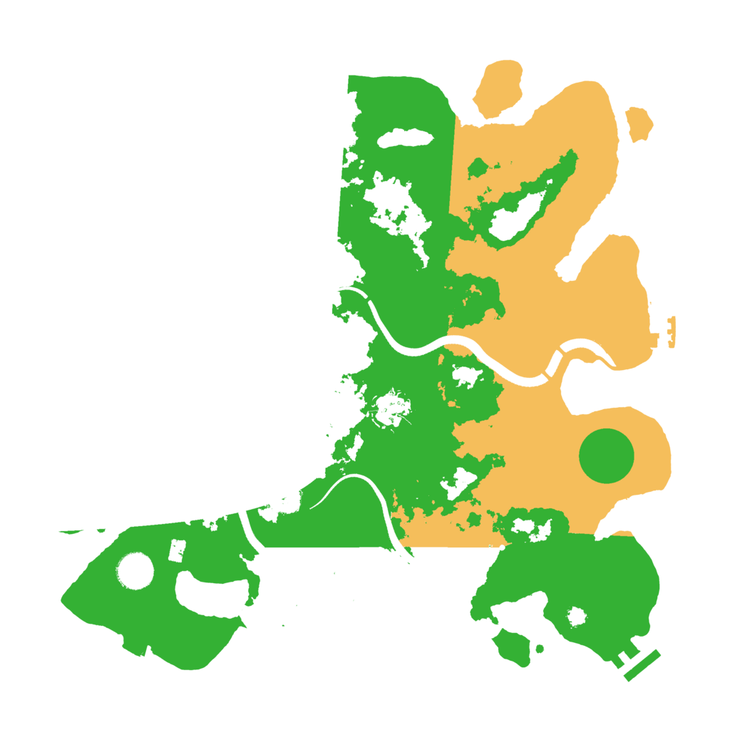 Biome Rust Map: Procedural Map, Size: 3500, Seed: 459323101