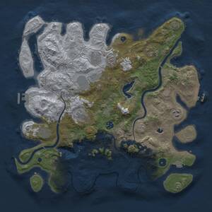 Thumbnail Rust Map: Procedural Map, Size: 4000, Seed: 123647, 15 Monuments