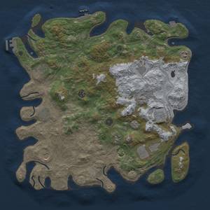 Thumbnail Rust Map: Procedural Map, Size: 4250, Seed: 15999304, 18 Monuments