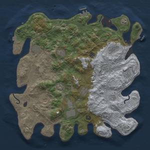 Thumbnail Rust Map: Procedural Map, Size: 4250, Seed: 1495858156, 19 Monuments