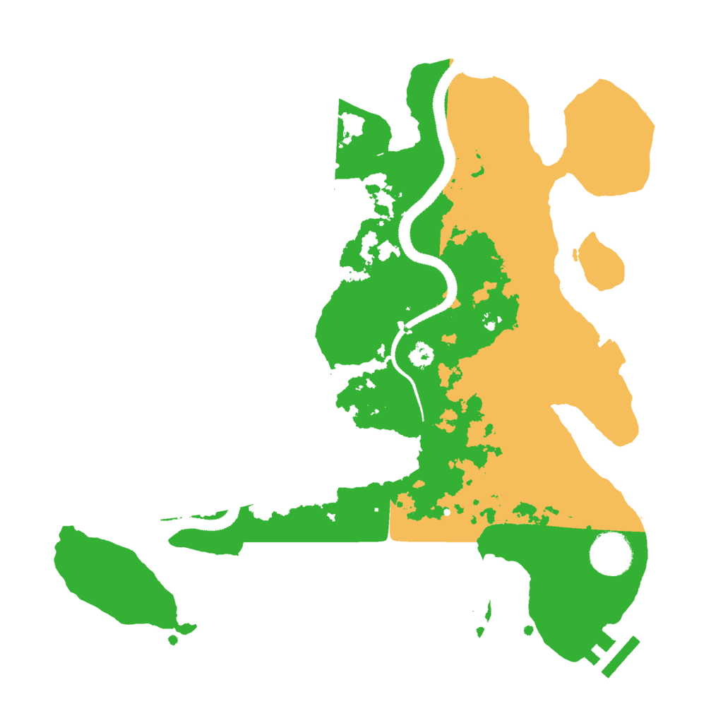 Biome Rust Map: Procedural Map, Size: 3000, Seed: 9268140